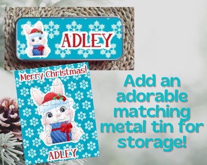 Christmas Bunny Personalized Puzzle for Kids