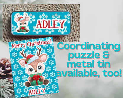 Christmas Reindeer Ornament Personalized