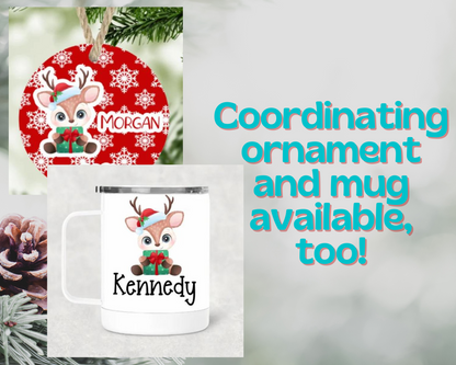 Christmas Reindeer Personalized Puzzle for Kids