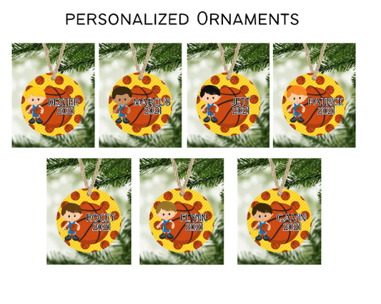 Basketball Christmas Ornament Personalized