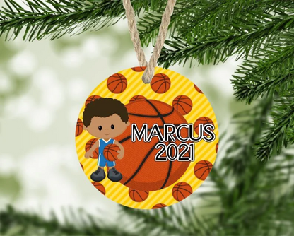 Basketball Christmas Ornament Personalized