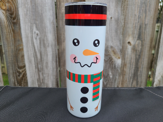 Snowman 20 oz Christmas Tumbler