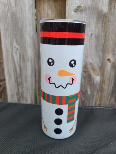Snowman 20 oz Christmas Tumbler