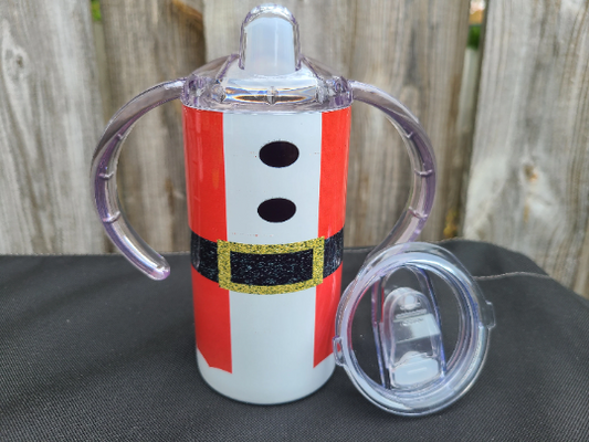 Santa Claus Christmas Sippy Cup with Bonus Lid