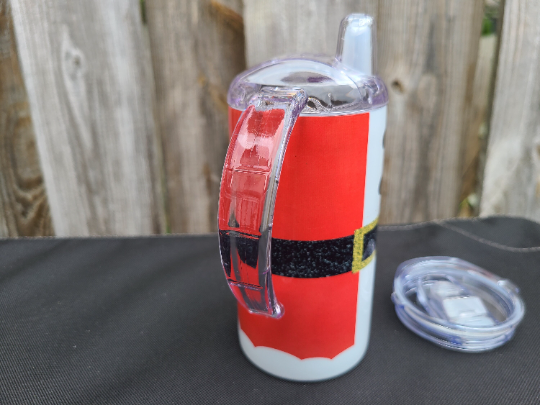 Santa Claus Christmas Sippy Cup with Bonus Lid