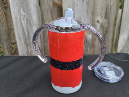 Santa Claus Christmas Sippy Cup with Bonus Lid