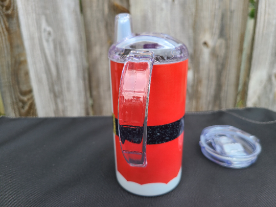 Santa Claus Christmas Sippy Cup with Bonus Lid