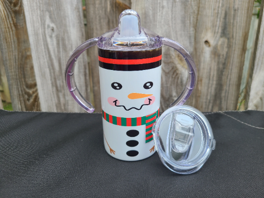 Snowman Sippy Cup with Bonus Lid