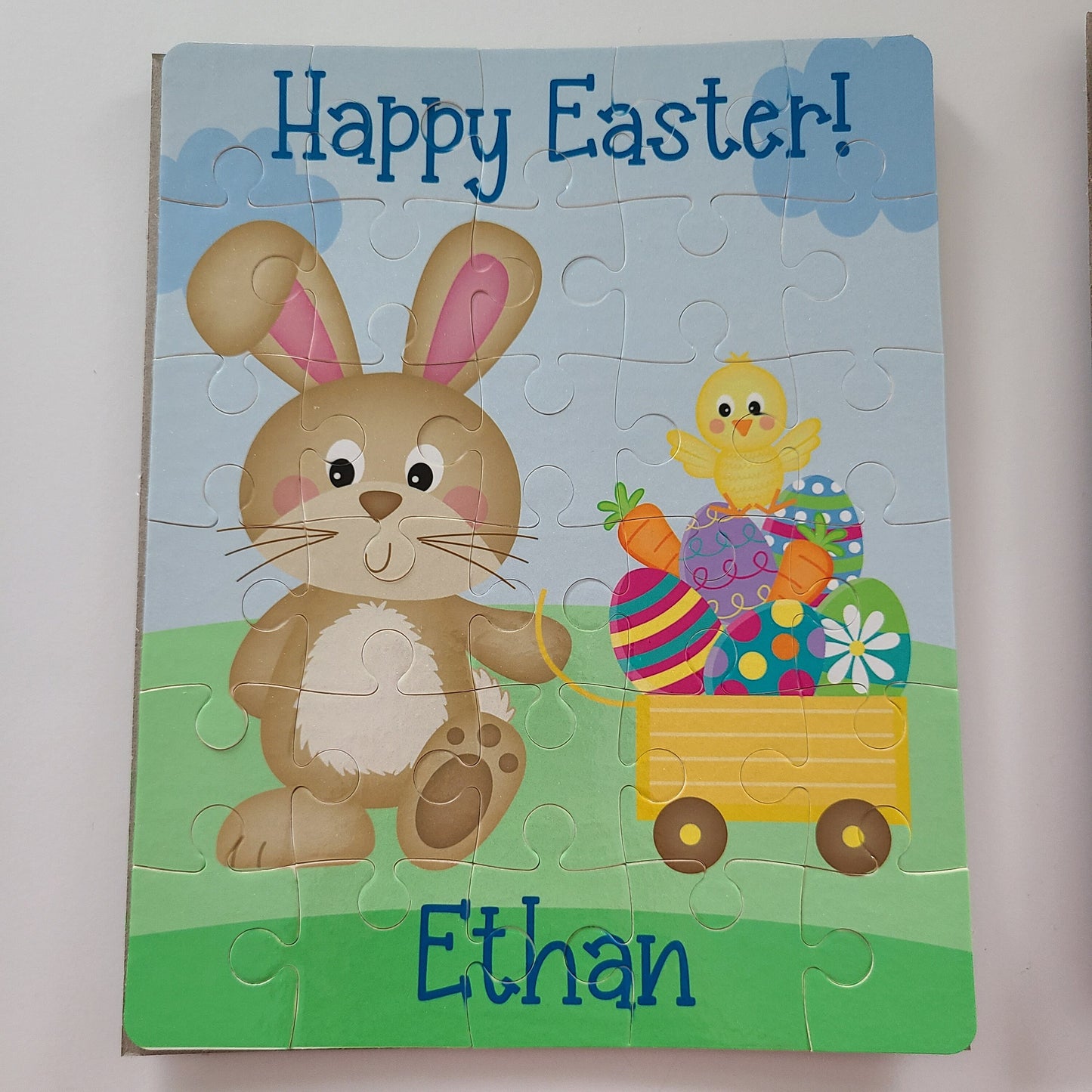 Personalized Easter Bunny Puzzle - 30 piece Puzzle