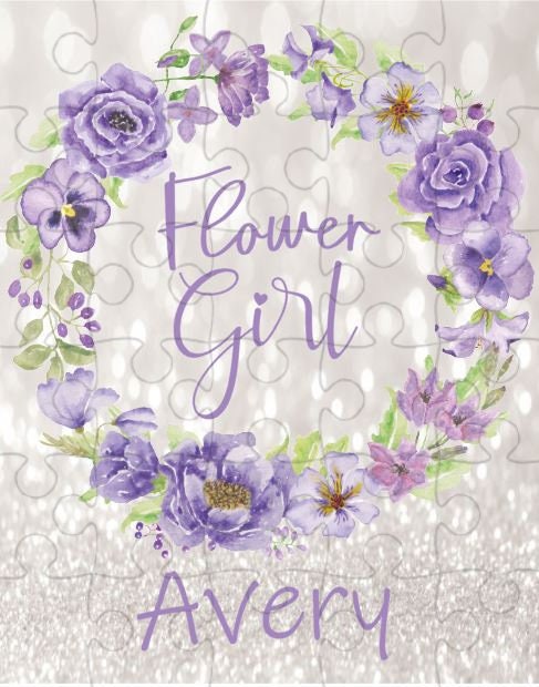 Flower Girl Personalized Puzzle