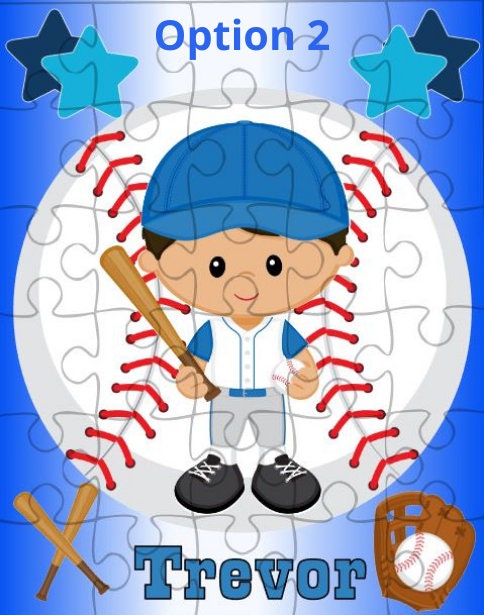 Personalized Baseball Puzzle