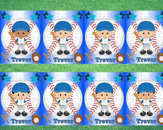 Personalized Baseball Puzzle