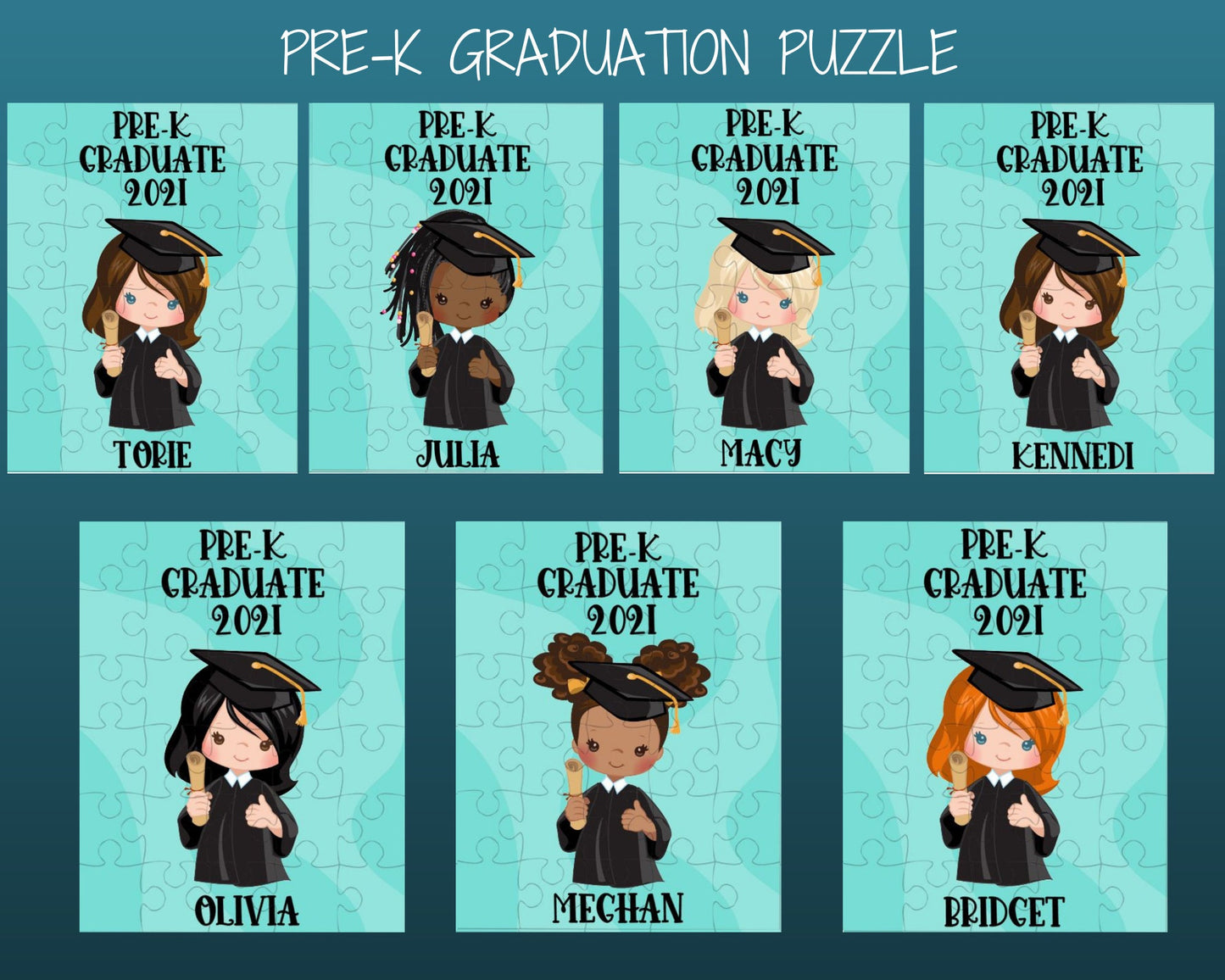 Pre-K Graduation Personalized Puzzle