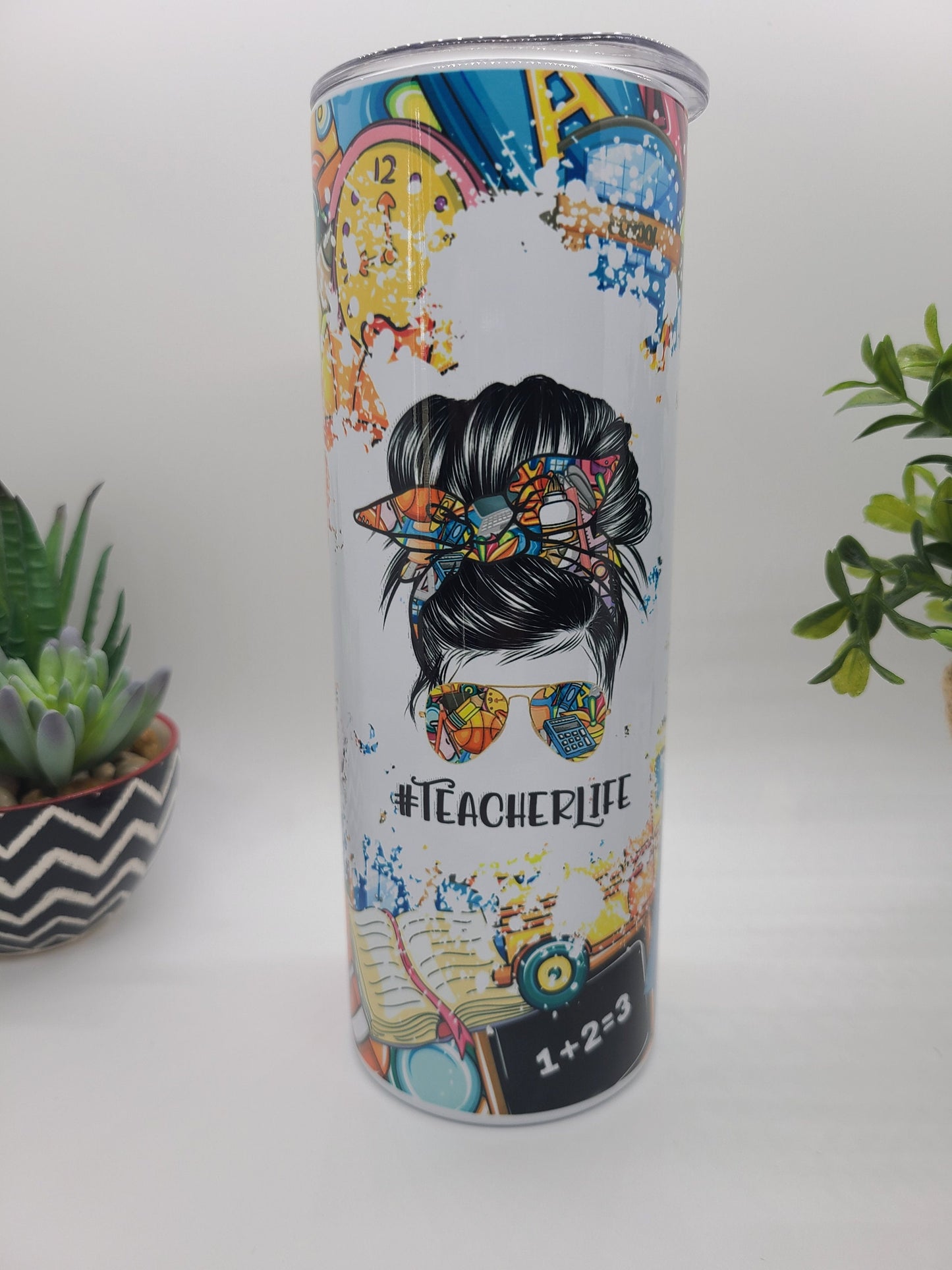 Teacher Life 20 oz Skinny Tumbler