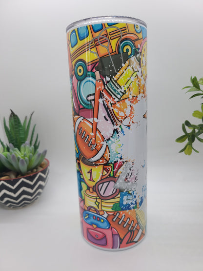 Teacher Life 20 oz Skinny Tumbler