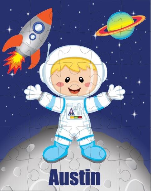Astronaut Personalized Puzzle for Kids