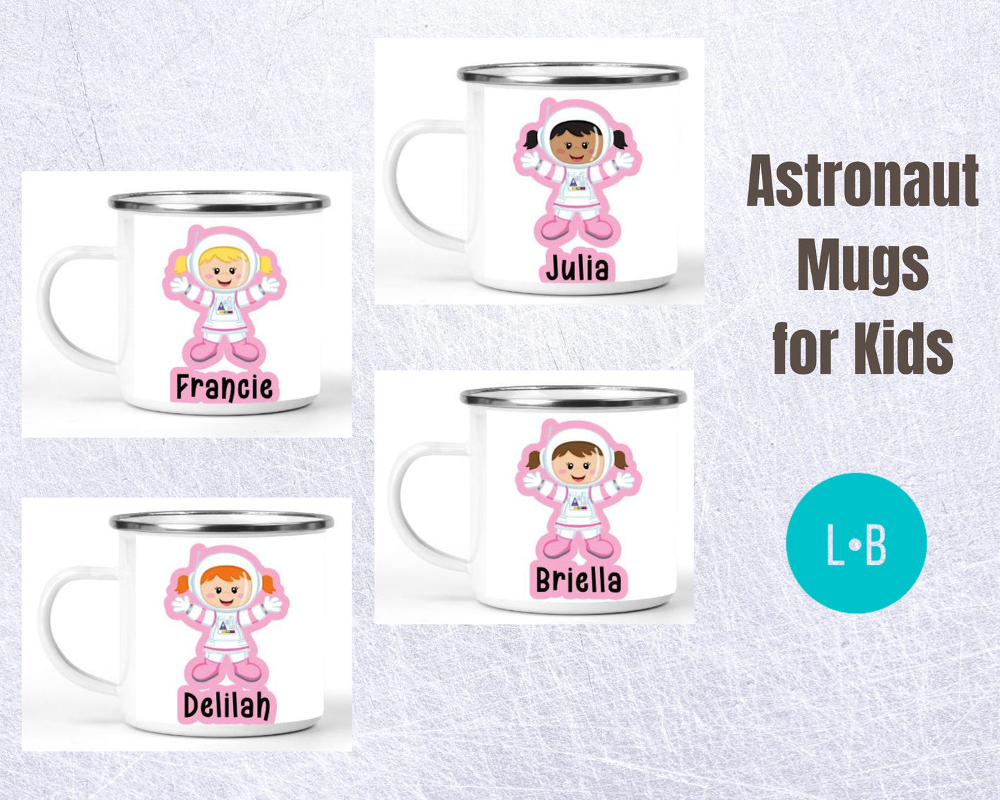 Space Astronaut Personalized Girls Mug