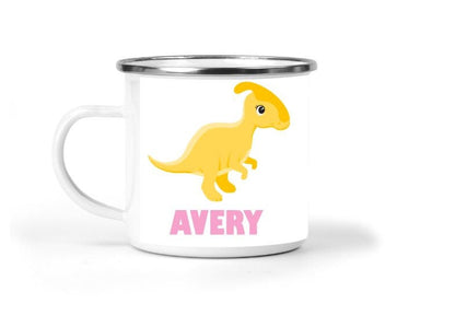 Dinosaur Personalized Small Enamel Mug