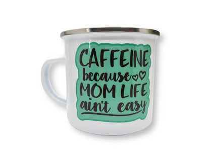 Mom Life Small Enamel Mug