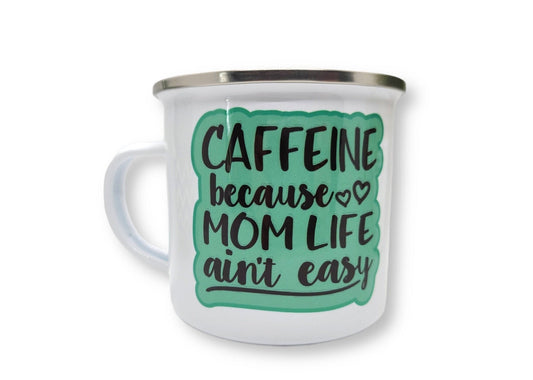 Mom Life Small Enamel Mug