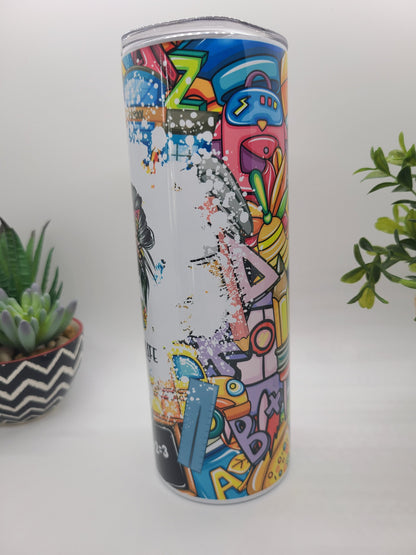 Teacher Life 20 oz Skinny Tumbler
