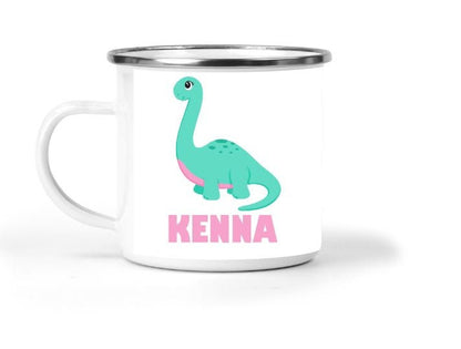 Dinosaur Personalized Small Enamel Mug