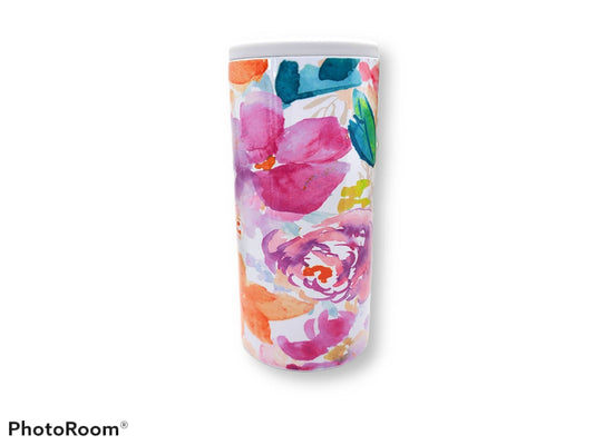 Floral Skinny Can Cooler
