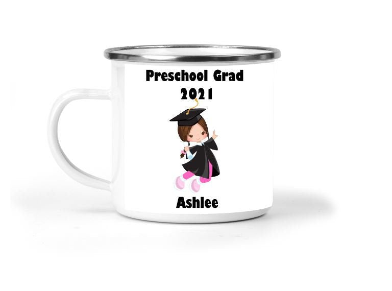 Preschool Graduation Personalized Enamel Mug