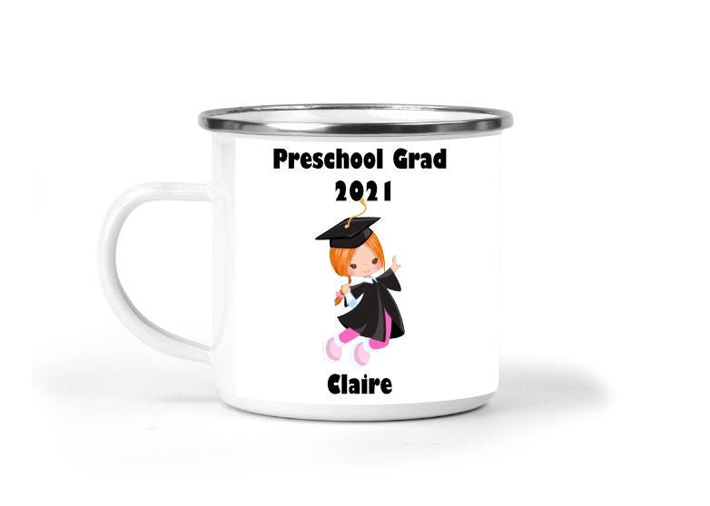 Preschool Graduation Personalized Enamel Mug