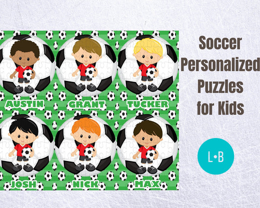 Soccer Personalized Puzzle for Kids