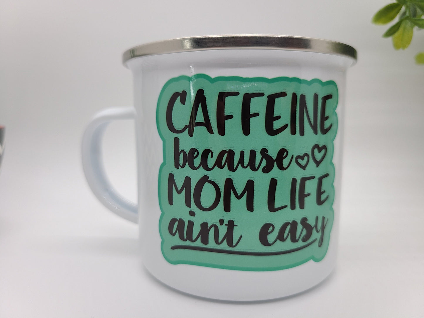 Mom Life Small Enamel Mug
