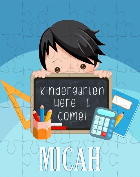 Kindergarten Boy Personalized Puzzle
