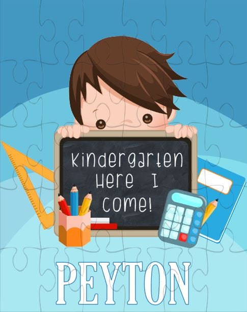 Kindergarten Boy Personalized Puzzle
