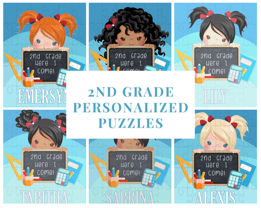 2nd Grade Girl Personalized Puzzle