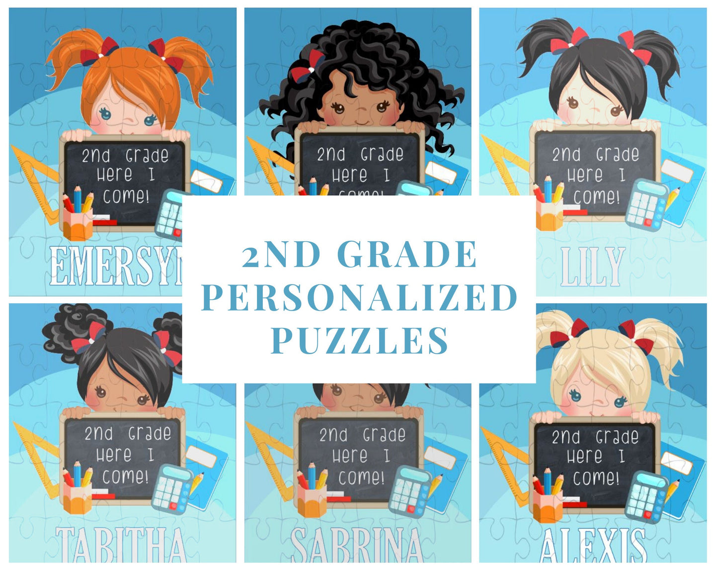 2nd Grade Girl Personalized Puzzle