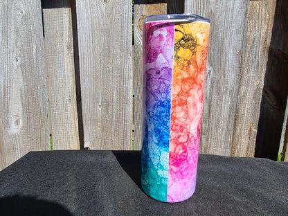 Bright Colored Personalized Skinny Tumbler
