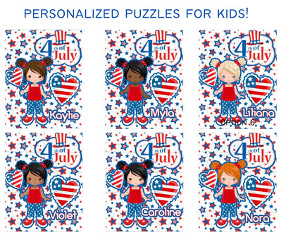 Personalized 4th of July Puzzle for Kids
