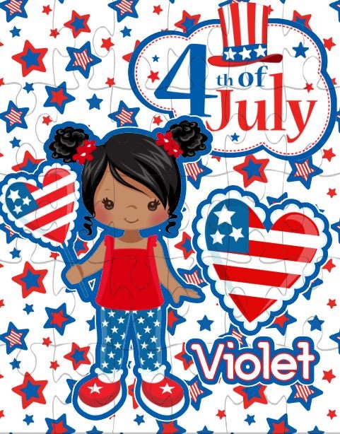 Personalized 4th of July Puzzle for Kids