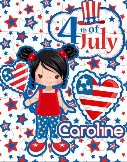 Personalized 4th of July Puzzle for Kids