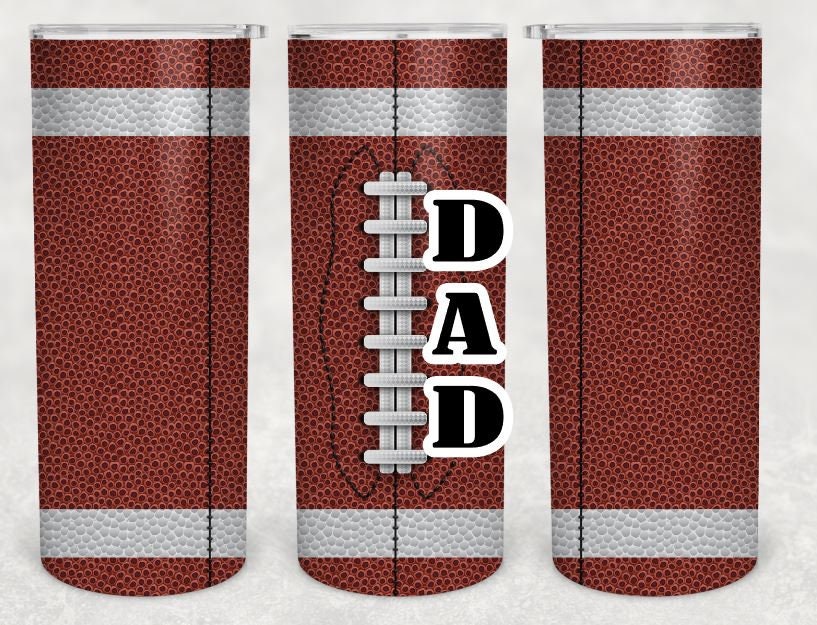 Sports Dad 20 oz Skinny Tumbler - Your Choice of Sport