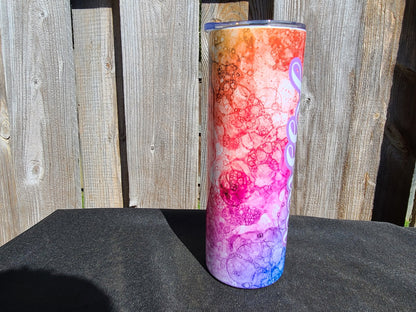 Bright Colored Personalized Skinny Tumbler