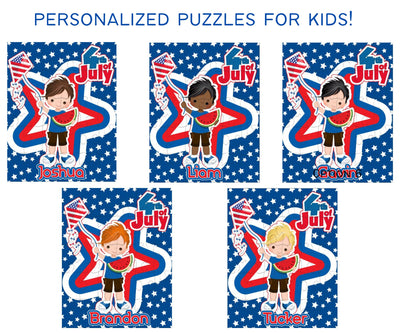 Independence Day Personalized Puzzle for Kids