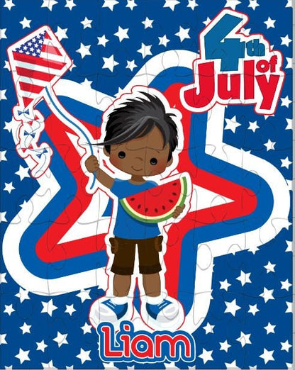 Independence Day Personalized Puzzle for Kids