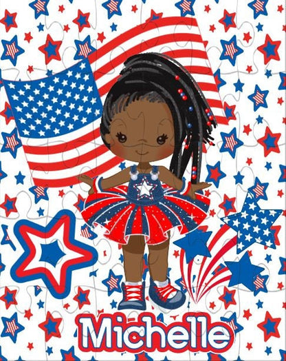 Personalized 4th of July Puzzle for Kids