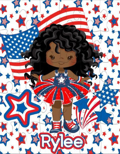Personalized 4th of July Puzzle for Kids