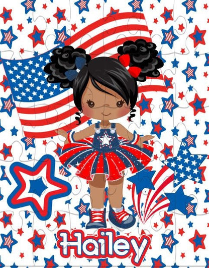 Personalized 4th of July Puzzle for Kids