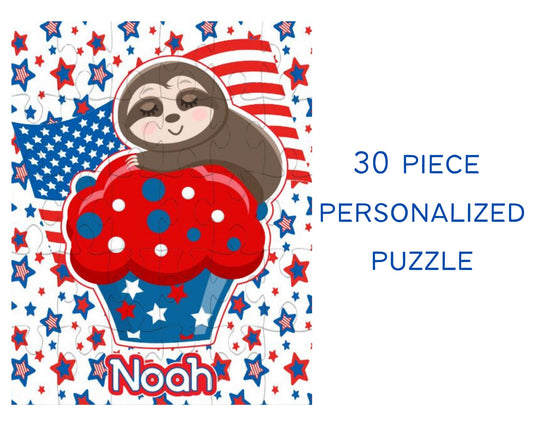 Patriotic Puzzle Personalized