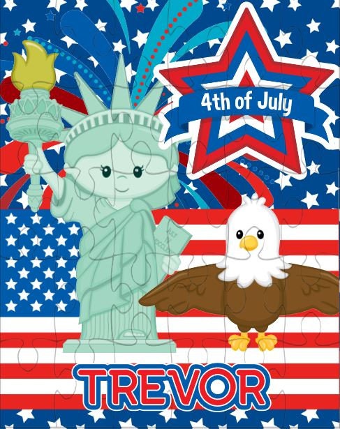 Patriotic Puzzle Personalized