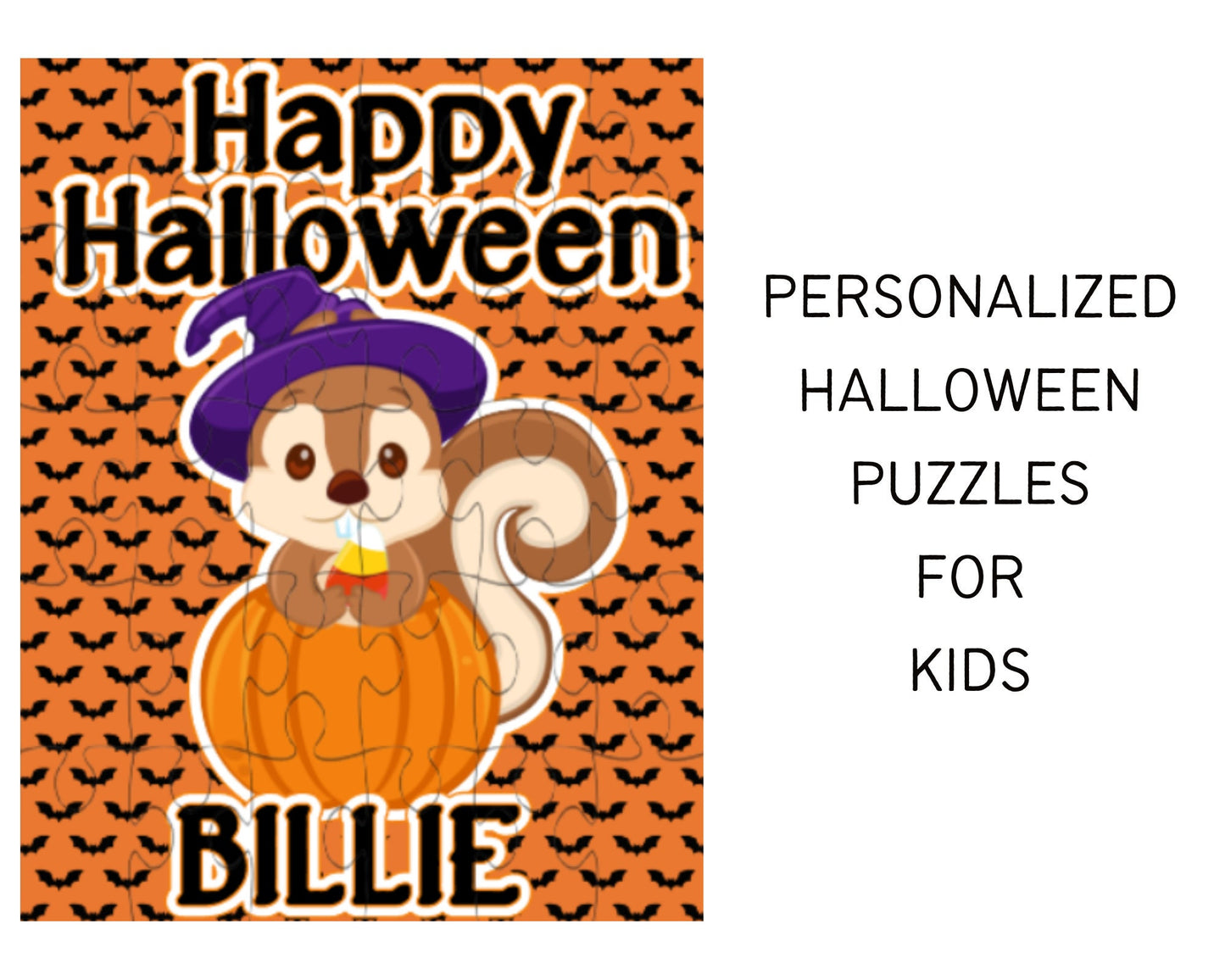 Halloween Puzzle Personalized