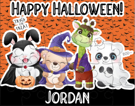 Halloween Puzzle Personalized